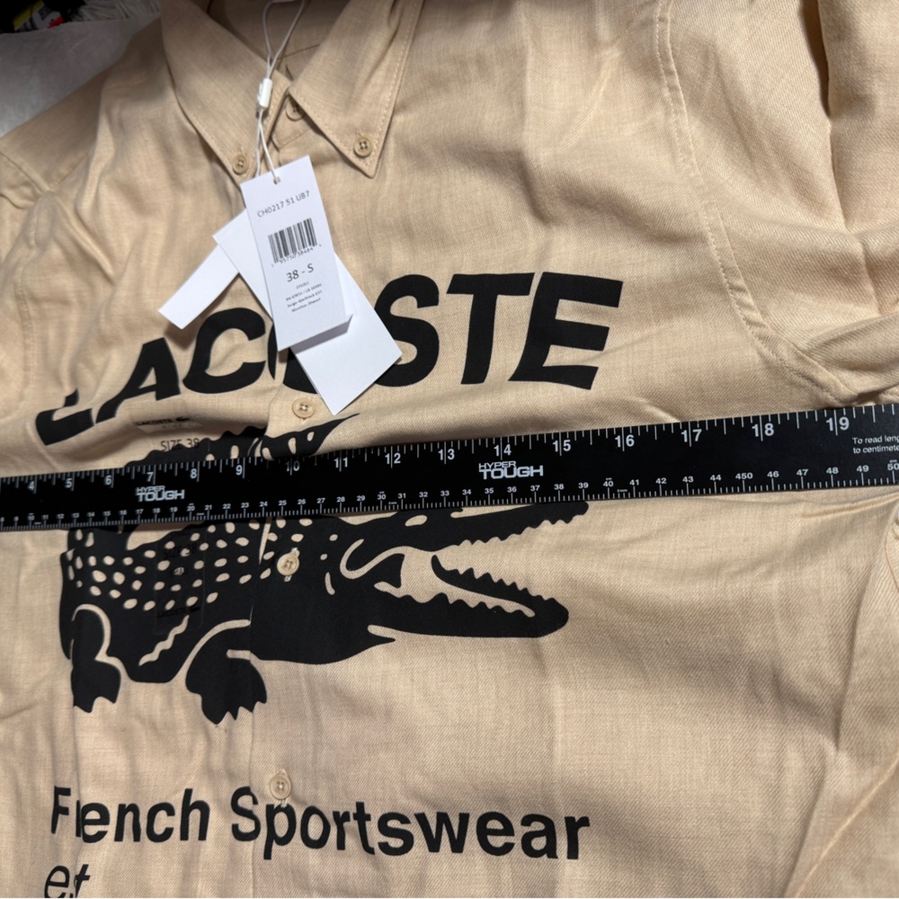 LACOSTE | Button-down Unisex Wool Street Style Long Sleeves Cotton - Picture 7 of 9